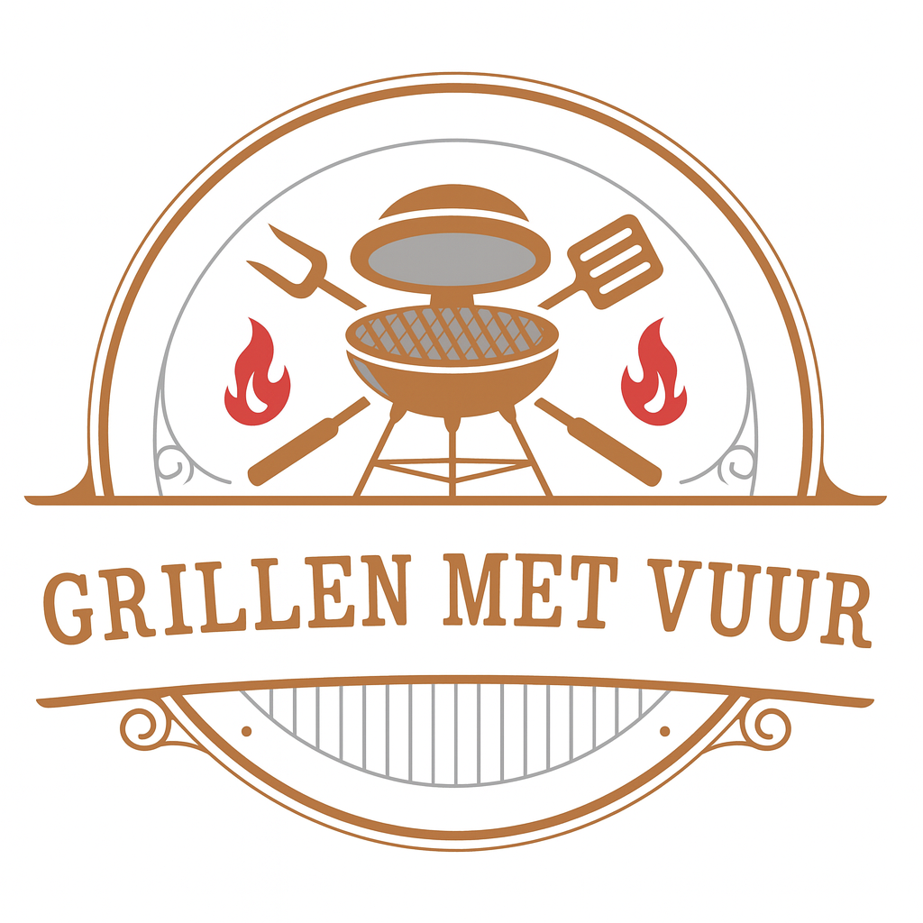 Grillen met vuur Logo